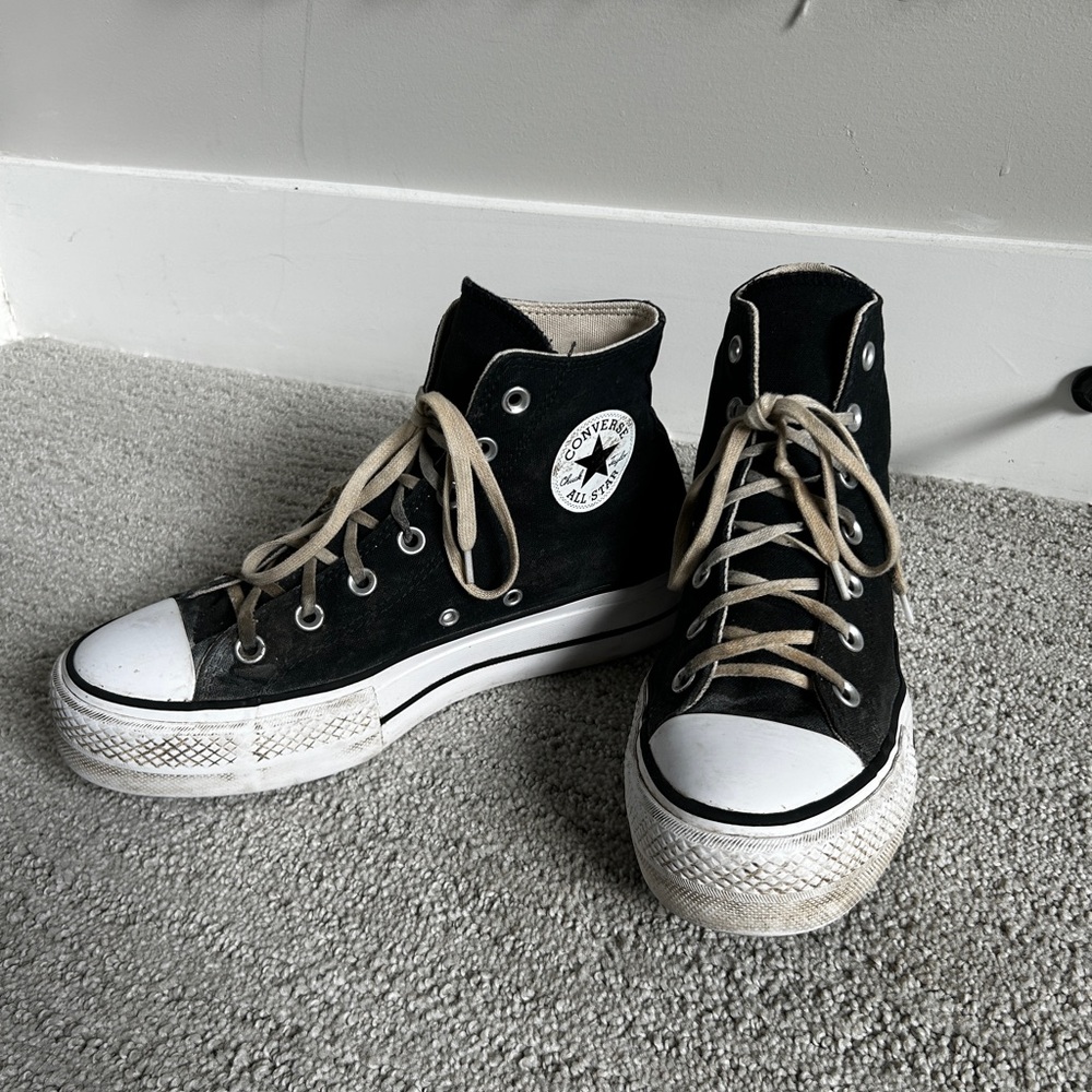 Converse Black and White High-Top Sneakers